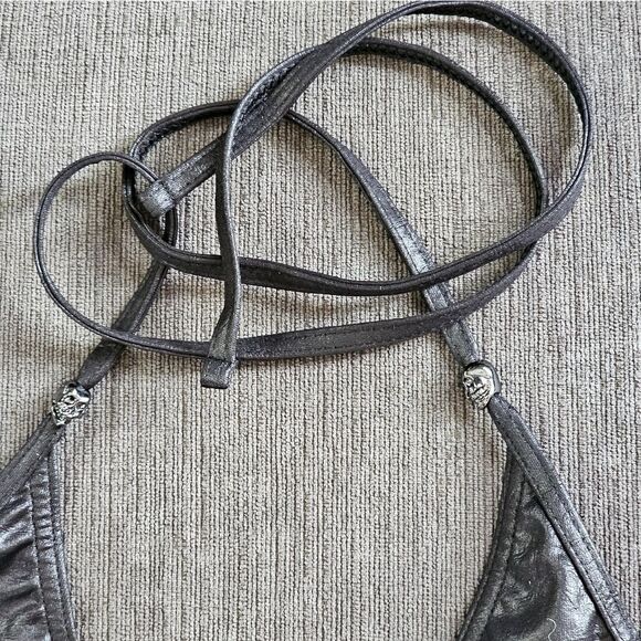 ZADIG & VOLTAIRE ONE-PIECE BLACK SKULL WOMEN'S SWIMSUIT size 8 - Picture 7 of 15